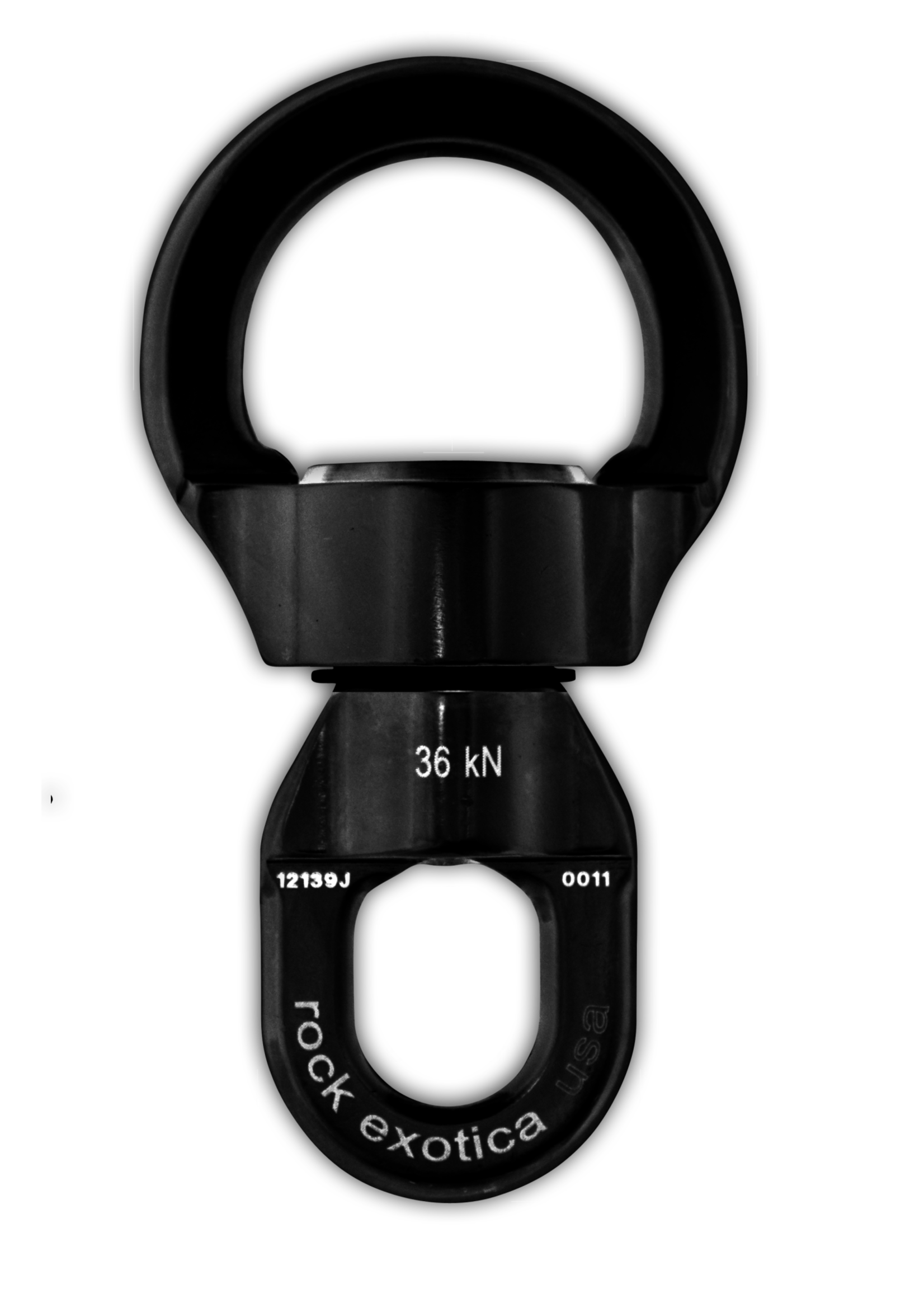 Rock Exotica Rotator Round Stainless Steel Swivel (Small/Black)