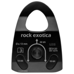 Rock Exotica Machined Rescue Pulley (Single/Black)