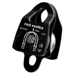Rock Exotica Machined Rescue Pulley (Double/Black)