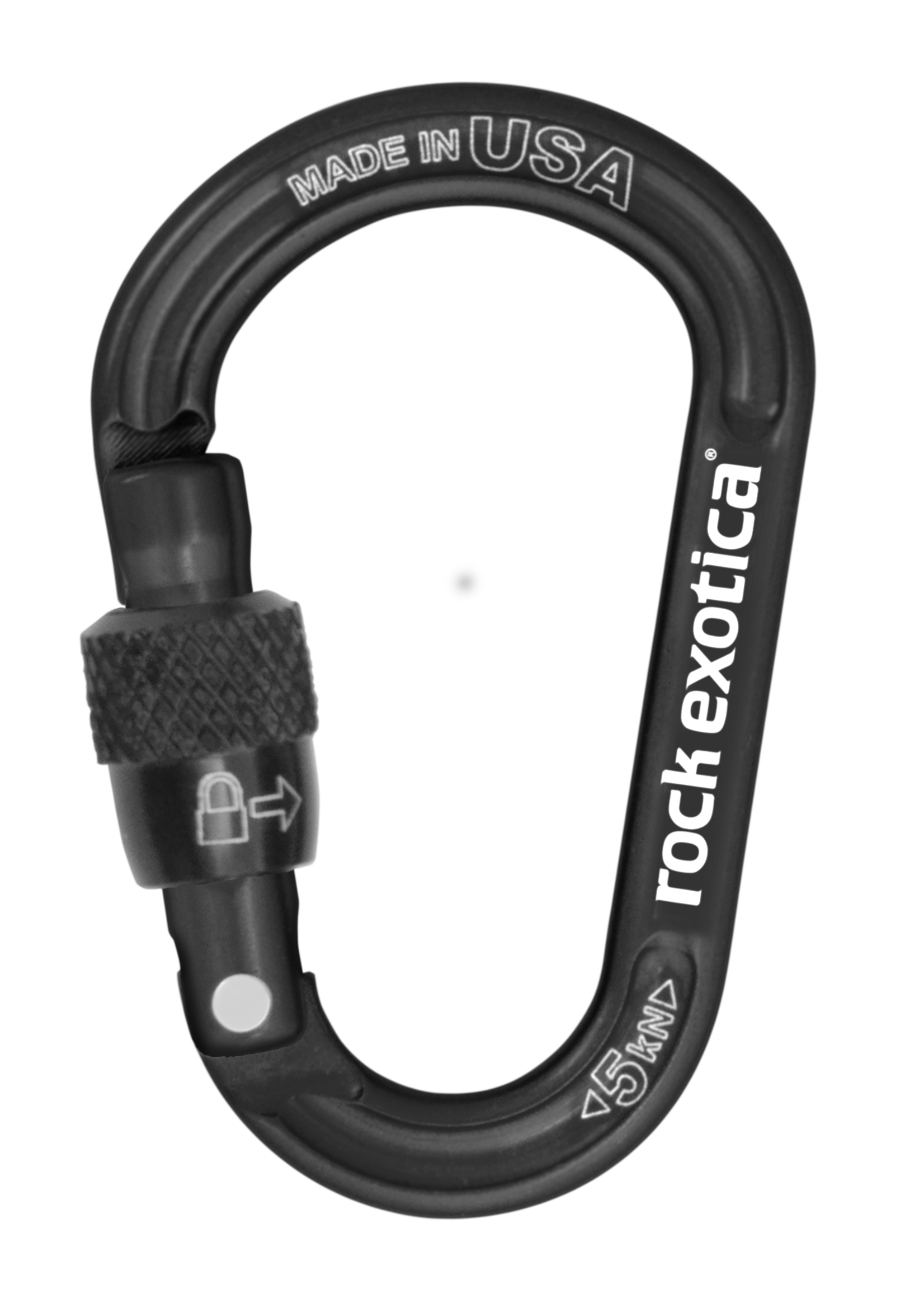 Rock Exotica rockX Scew-Lock Accessory Carabiner (Black)