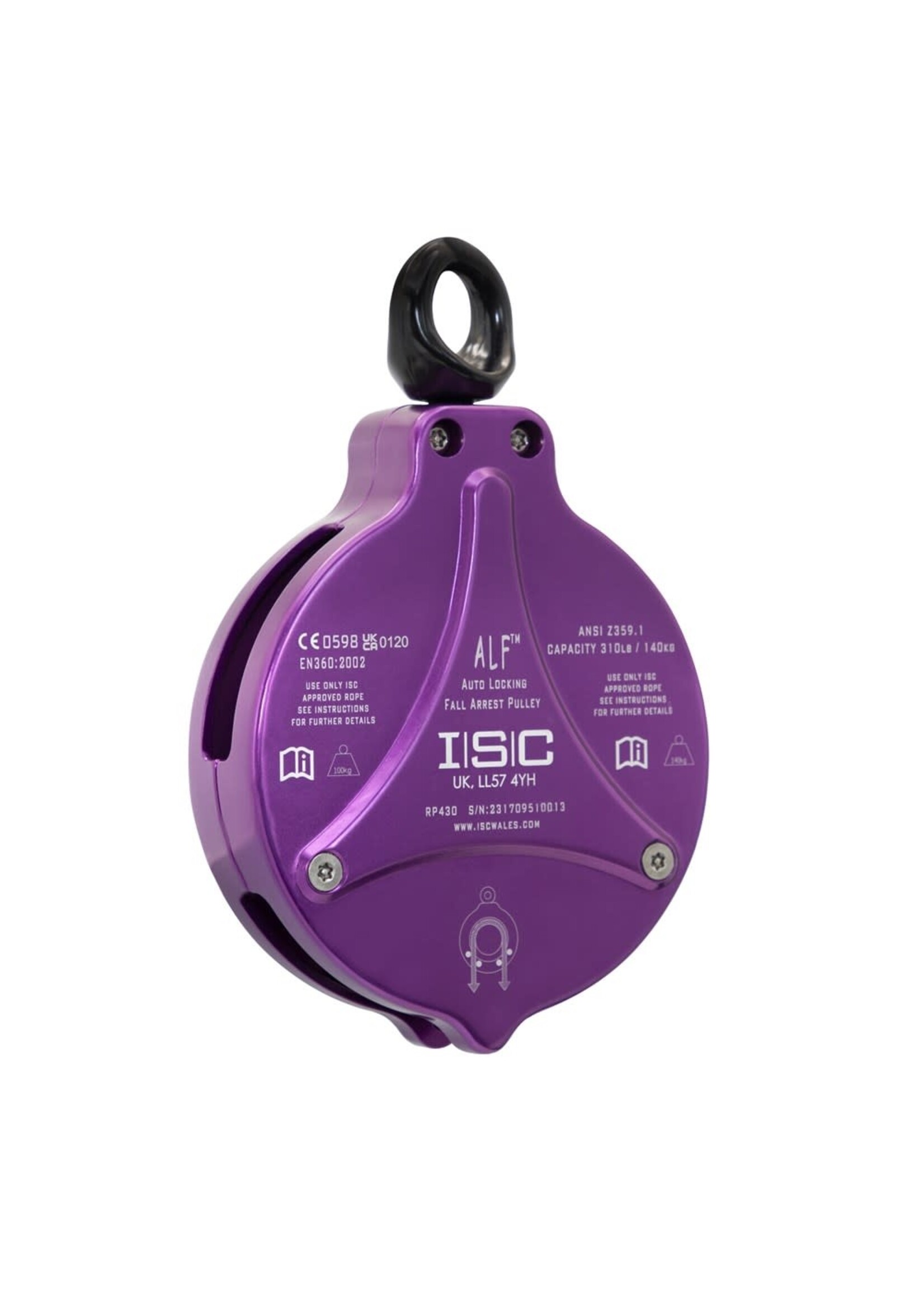 ISC ALF Climb Assist Locking Pulley - Purple