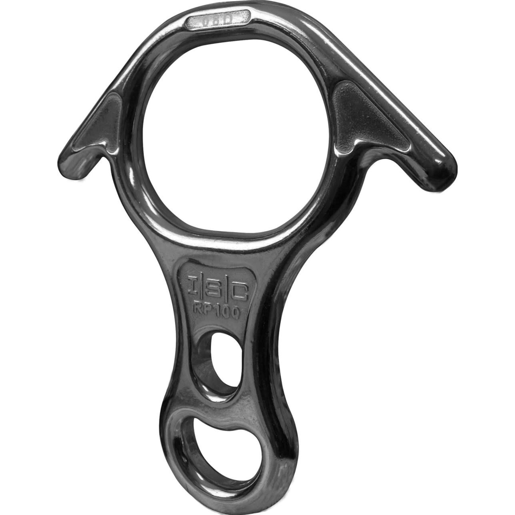 ISC ISC 35kN Aluminum Rescue Figure 8- Polished BLACK