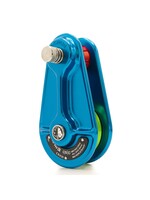 ISC Medium Rigging Pulley for up to 20mm Rope - 150kN - Blue with Green Wheel