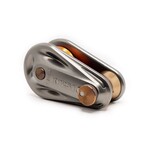 ISC Small Rigging Pulley for up to 16mm Rope - 250kN - Grey with Orange Wheel