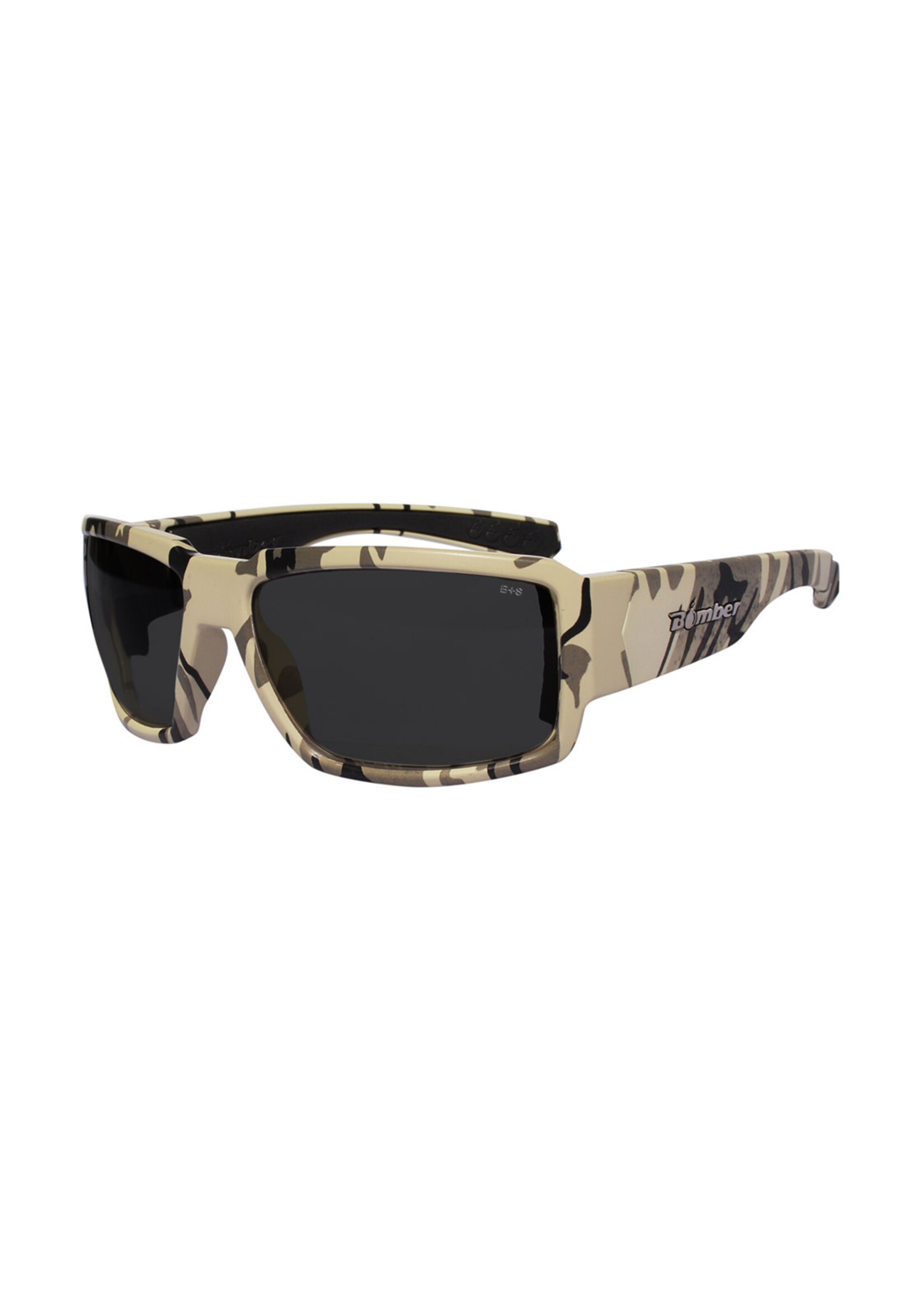 Bomber Eyewear BOOGIEBOMB SAND CAMO FRM / SMK PC SAFETY LENS / BLK FOAM