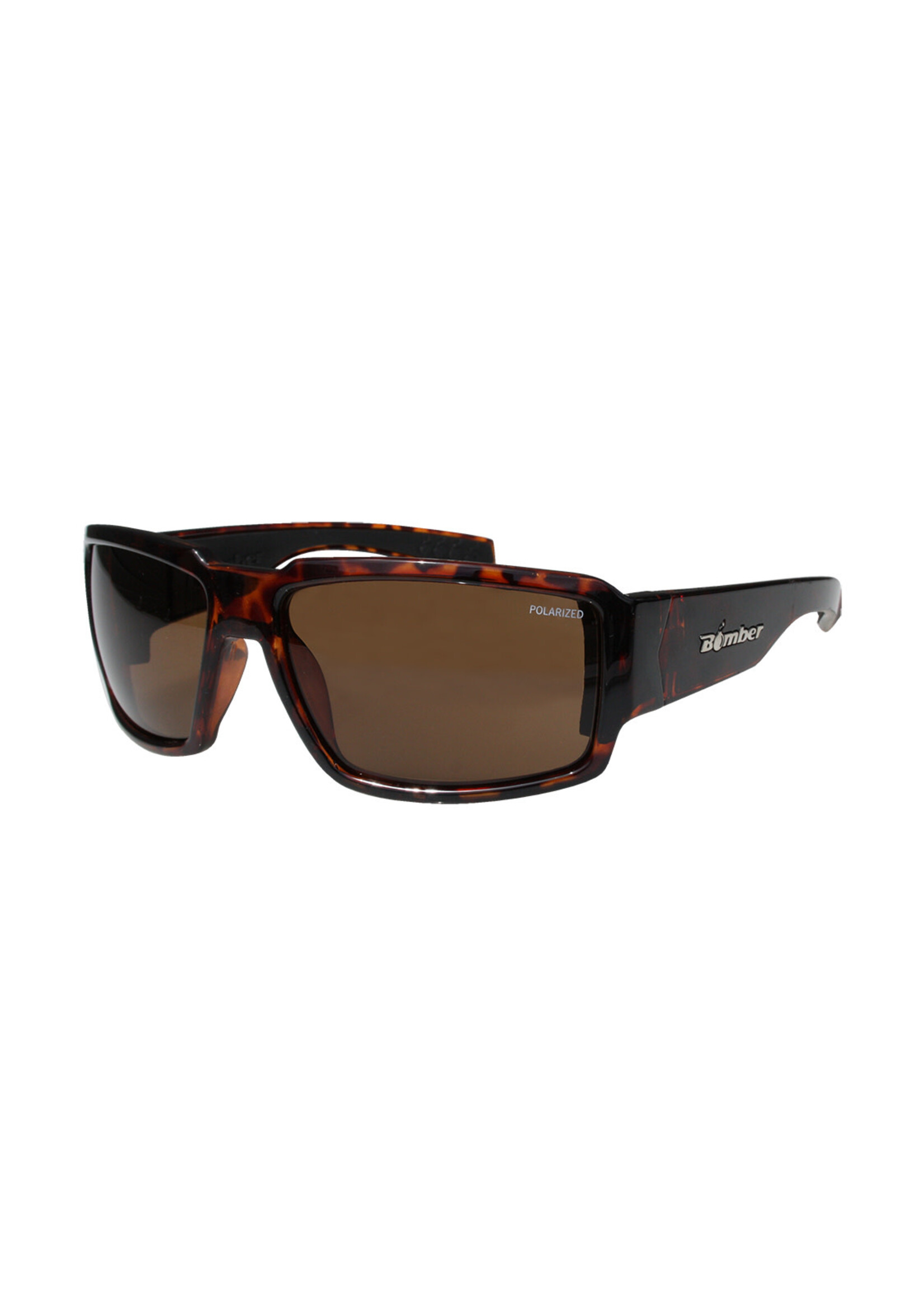 Bomber Eyewear BOOGIEBOMB SHINY TORT FRM / BRWN POLARIZED LENS / BLK FOAM