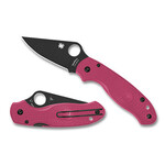 Spyderco Para 3 Pink Lightweight Black Blade  Living Beyond Breast Cancer