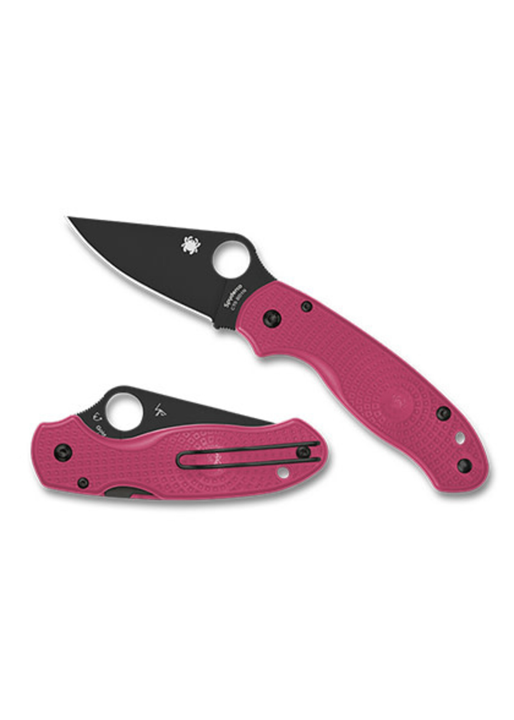 Spyderco Para 3 Pink Lightweight Black Blade  Living Beyond Breast Cancer
