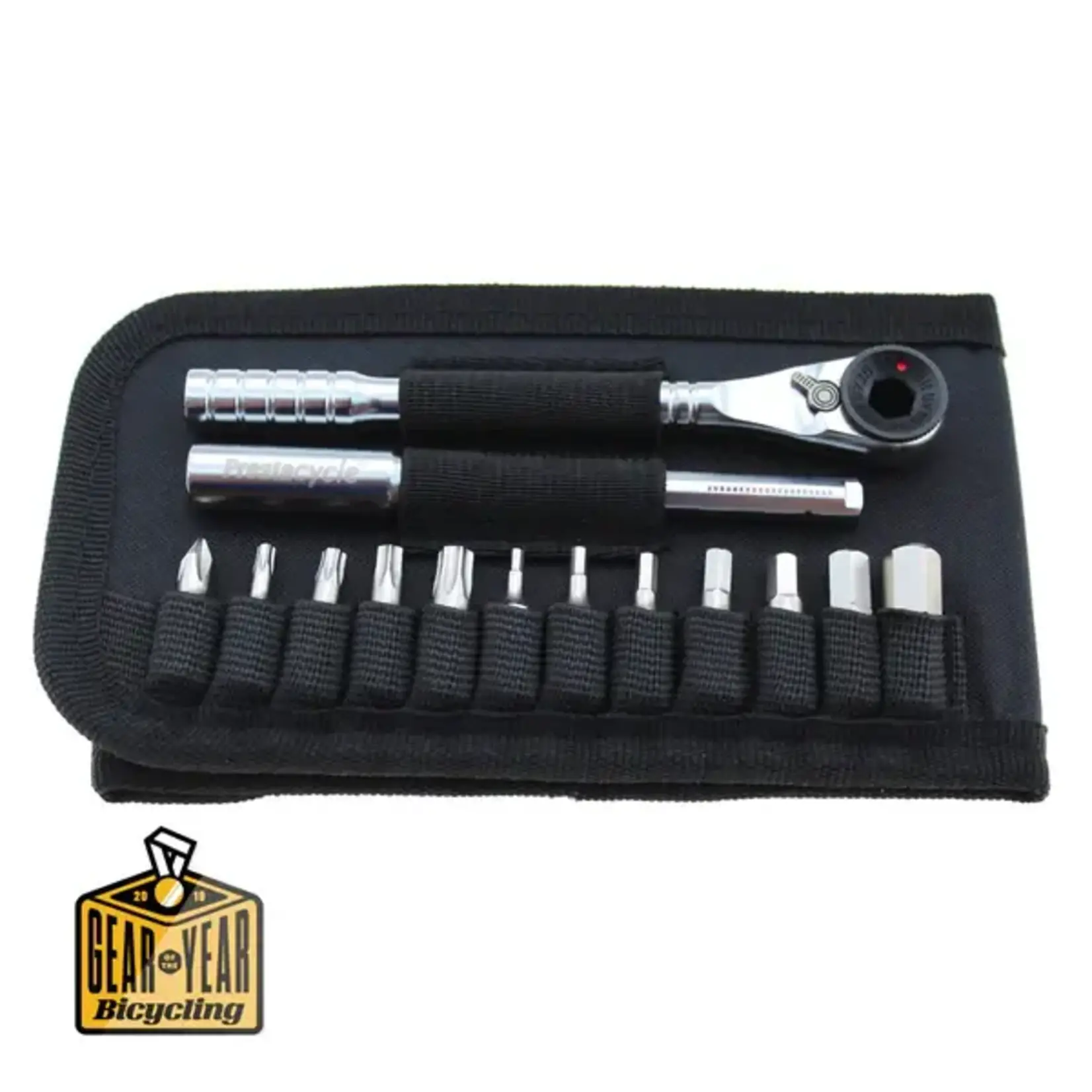 Prestacycle Prestacycle T-Handle Ratchet Wallet - 3 way Ratchet and T-Handle Tool Kit