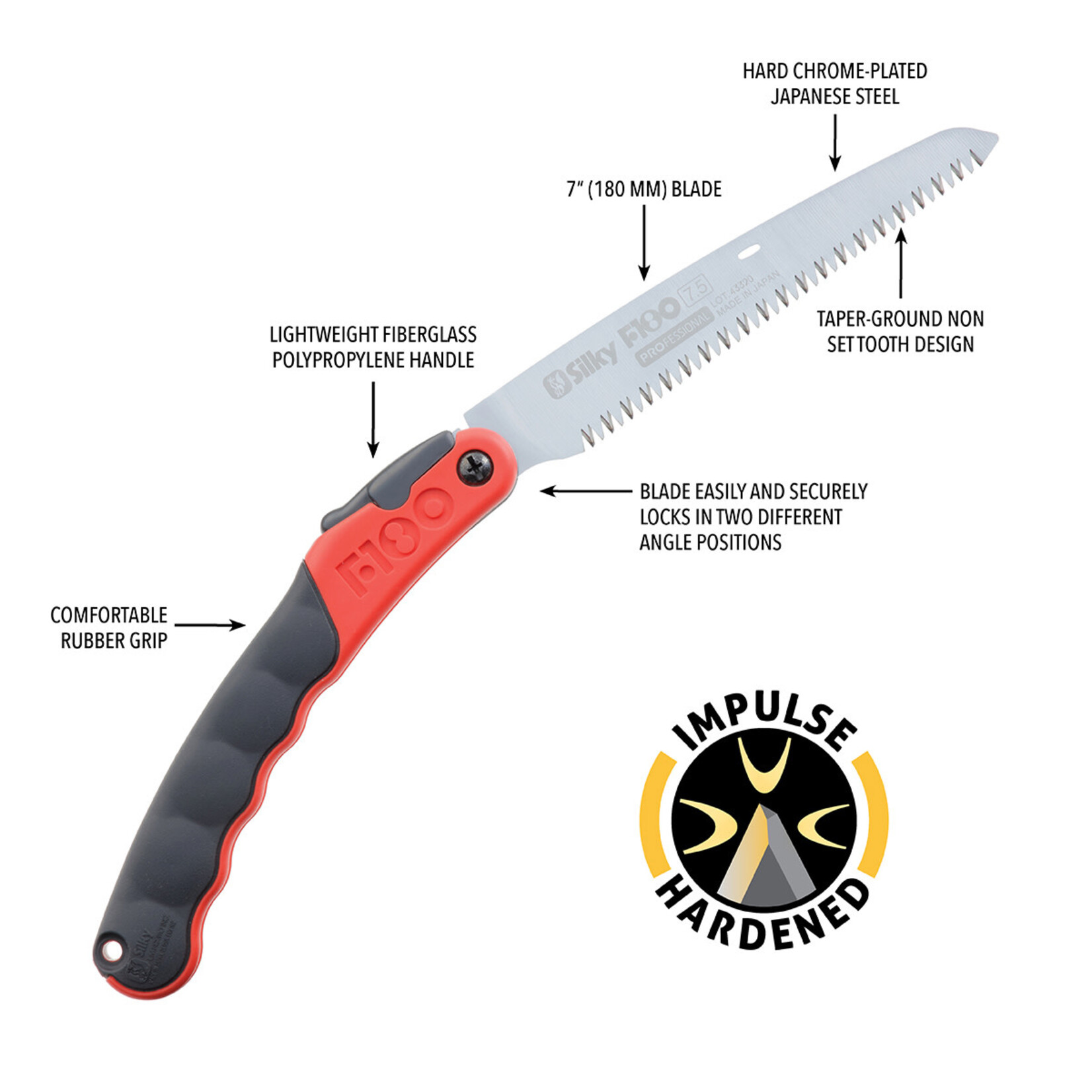 Silky Saws F180 180mm Folding Saw Large Teeth