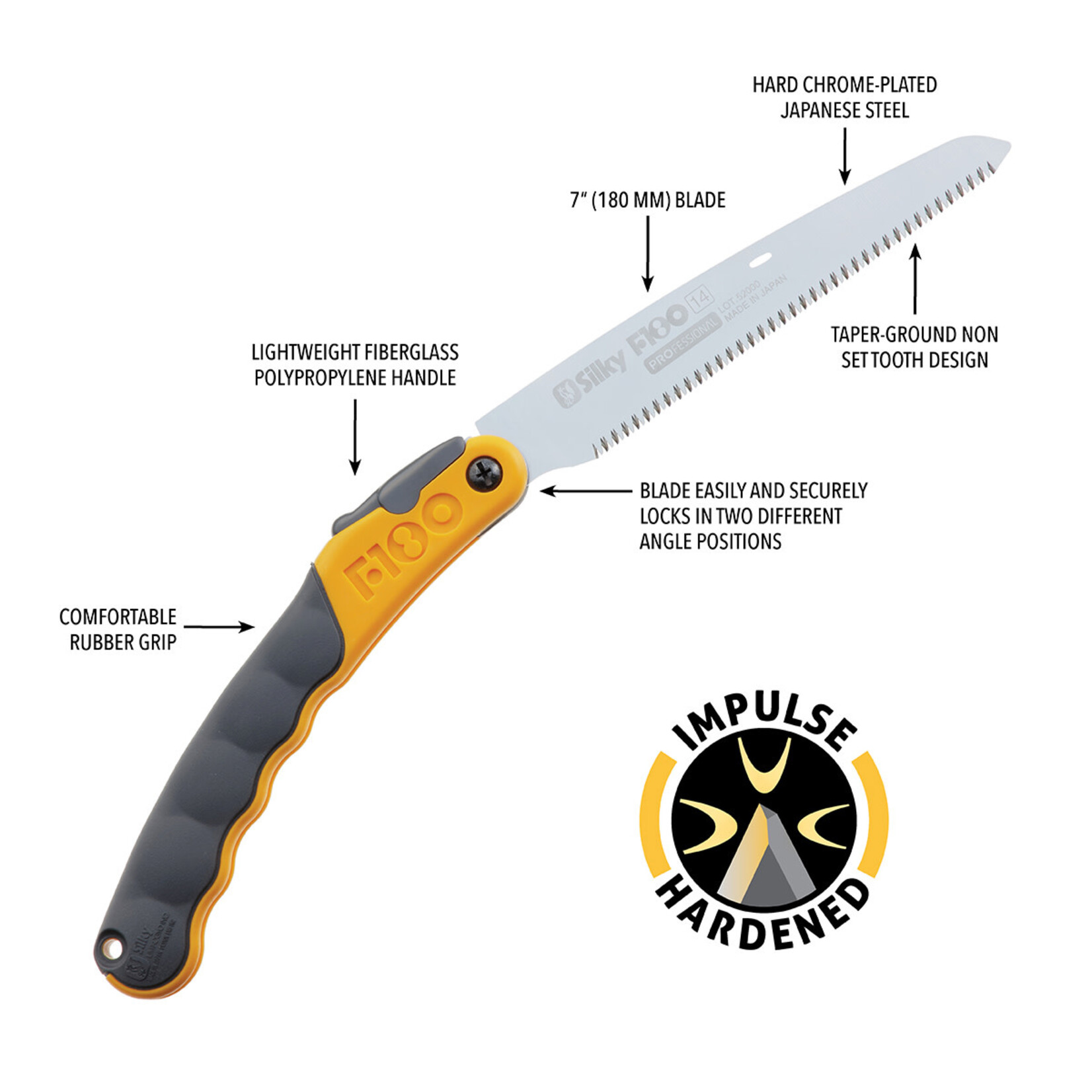 Silky Saws F-180 Professional 180mm, fine teeth