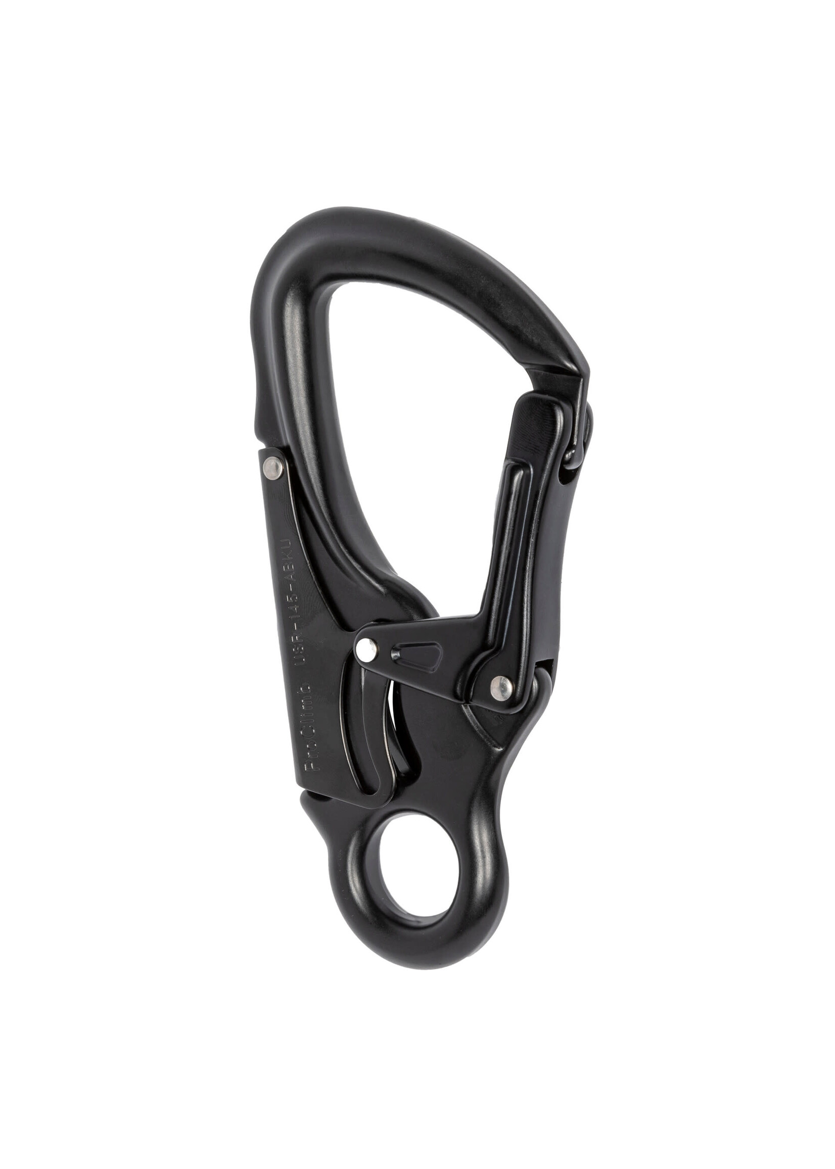 ProClimb Forged Aluminum Snaphook w/ Fixed Eye - Black