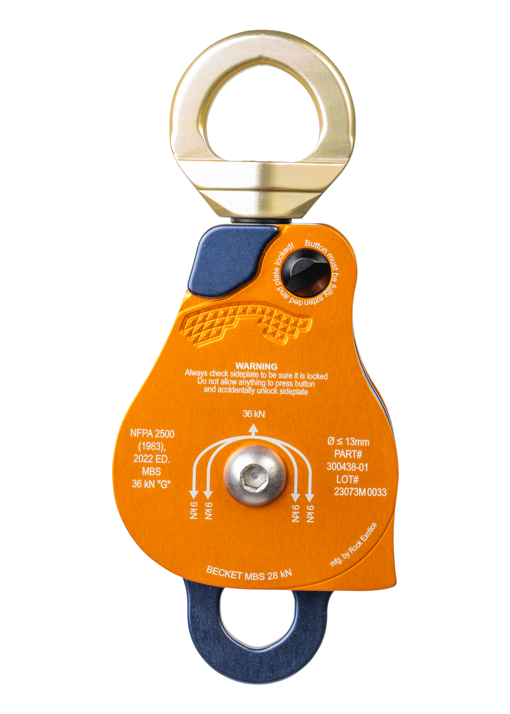 CMC PULLEY, PROSWIVEL 2.0", PMP, DOUBLE, CMC