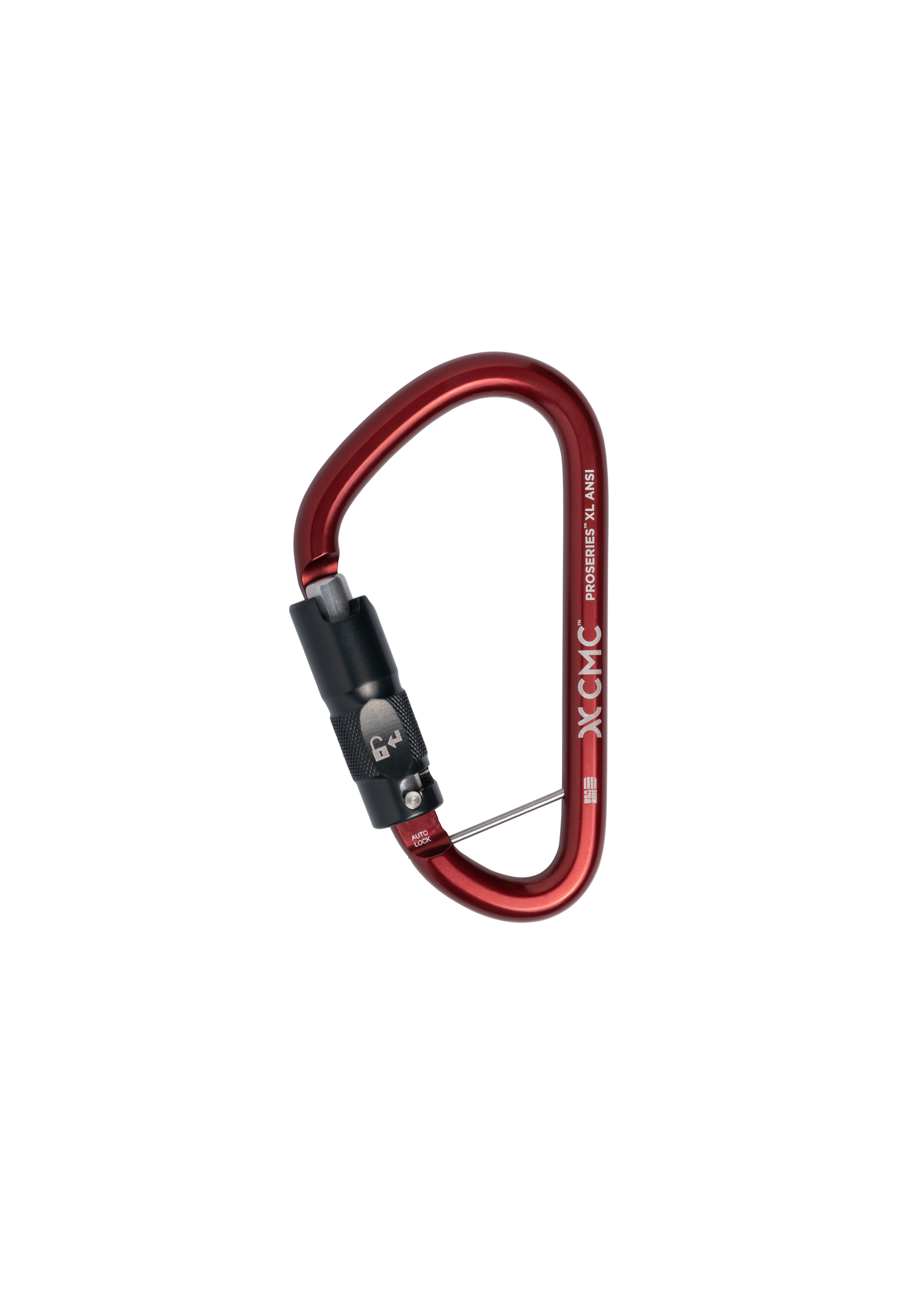 CMC CARABINER, PS XL AUTO RED, ANSI, CMC