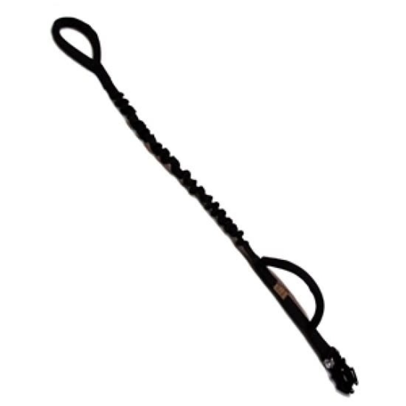 Yates 572DL-L QUICK DISCONNECT FROG CANINE LEASH LONG BLACK