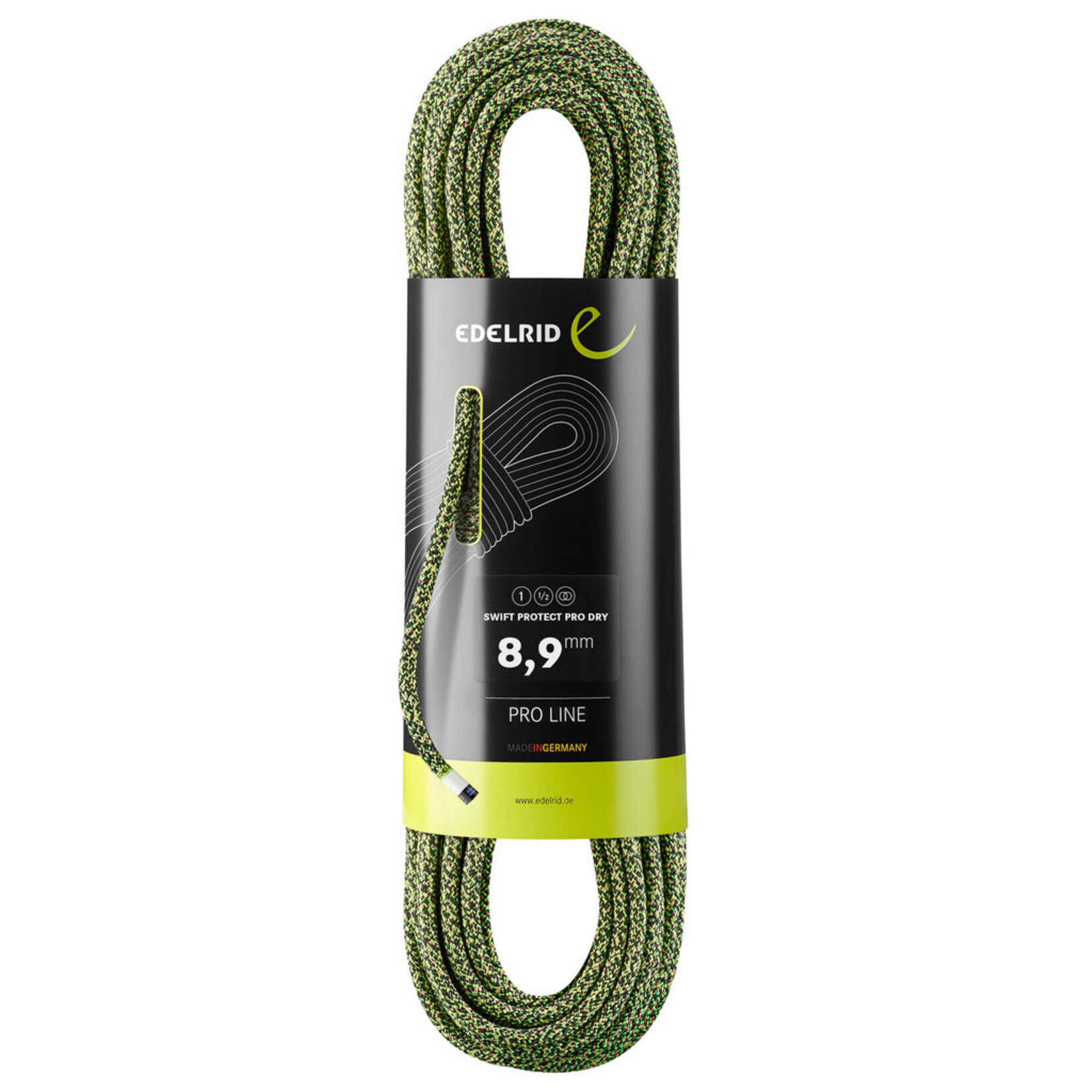 Edelrid Edelrid Swift Protect Pro Dry 8.9mm, 70m, night/green