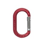 ISC Oval Accessory Karabiner- Straight Gate - 9kN - Red Back/Titanium Gate
