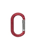 ISC Oval Accessory Karabiner- Straight Gate - 9kN - Red Back/Titanium Gate