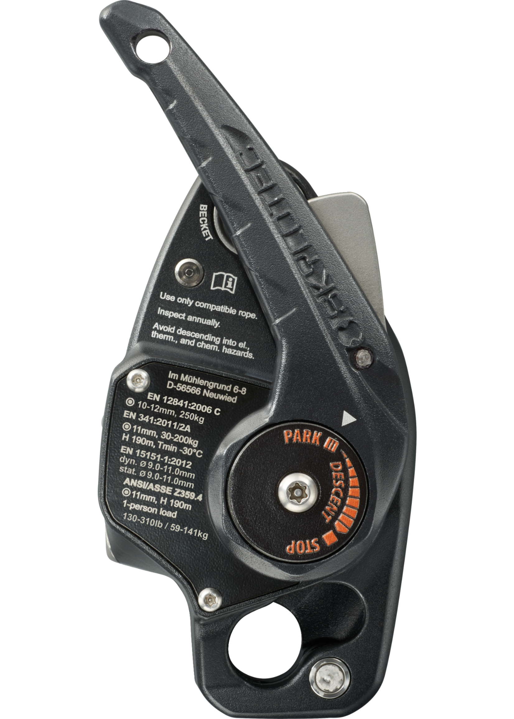 SKYLOTEC SIRIUS Rope Access Descender/Work Positioning Device