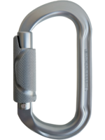 SKYLOTEC SKYLOTEC Aluminum Oval Double Twist Lock Carabiner - Grey