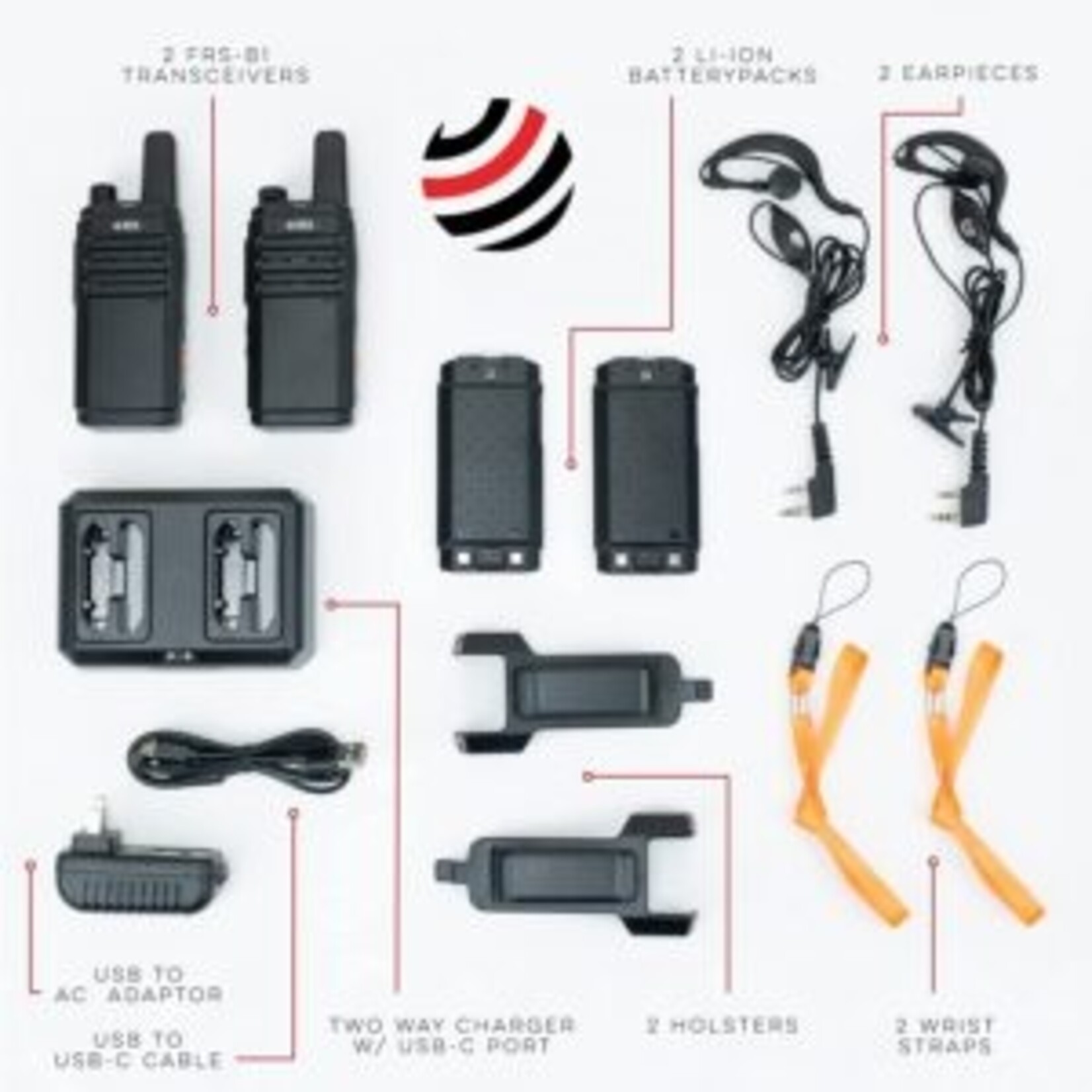 BTECH FRS‑B1 Business Radio Walkie Talkies 2 Pack