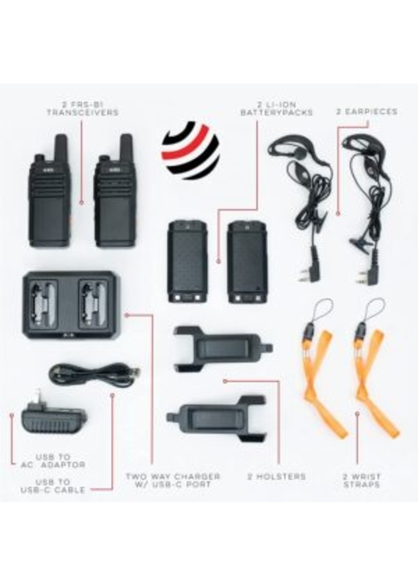BTECH FRS‑B1 Business Radio Walkie Talkies 2 Pack