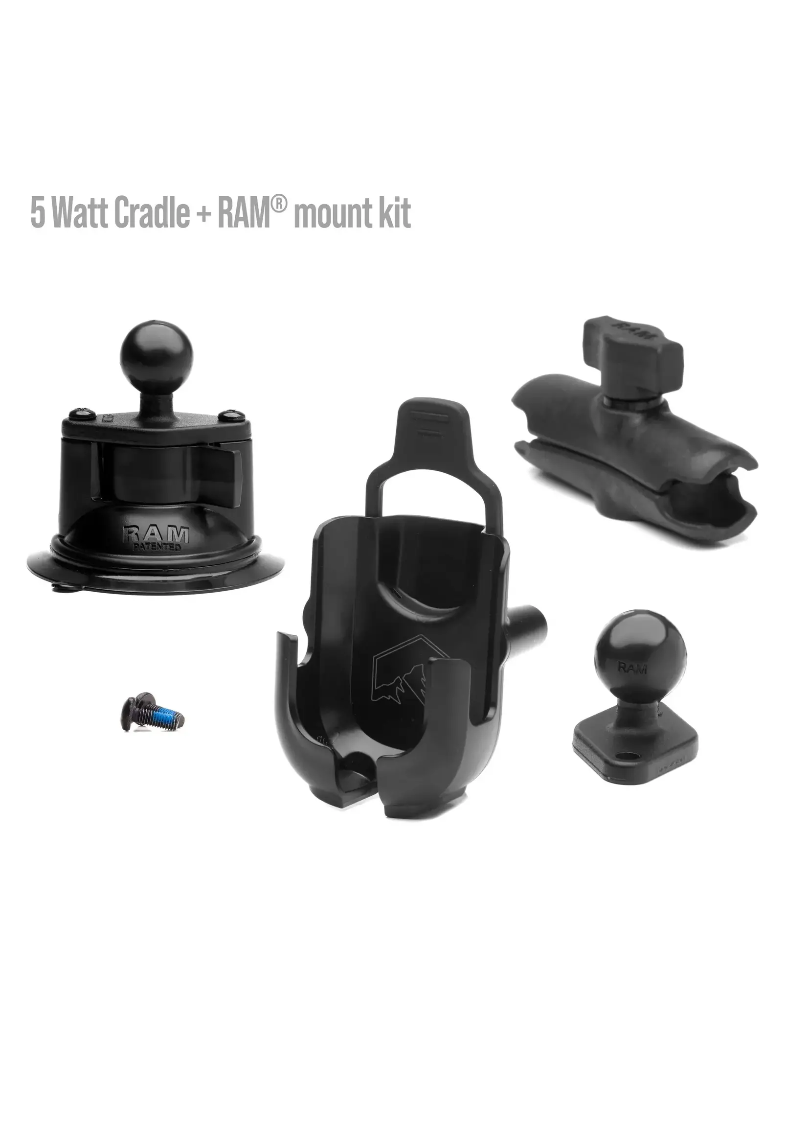 Rocky Talkie Dashmount Cradle for 5 Watt Radio + RAM mount kit