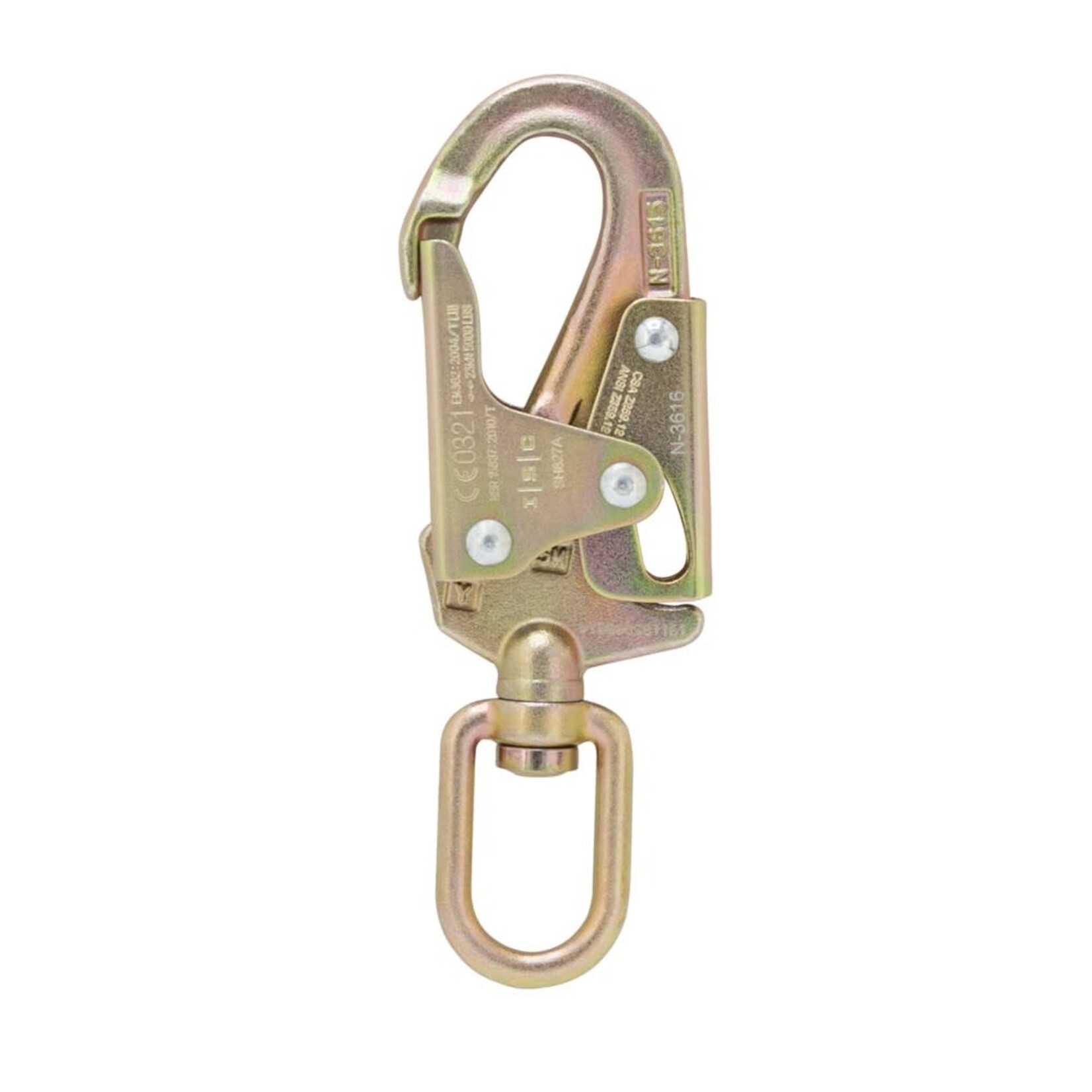ISC ISC Double Action Swivel Eye  Non-Indicating Snaphook - ANSI - Steel - 23kN