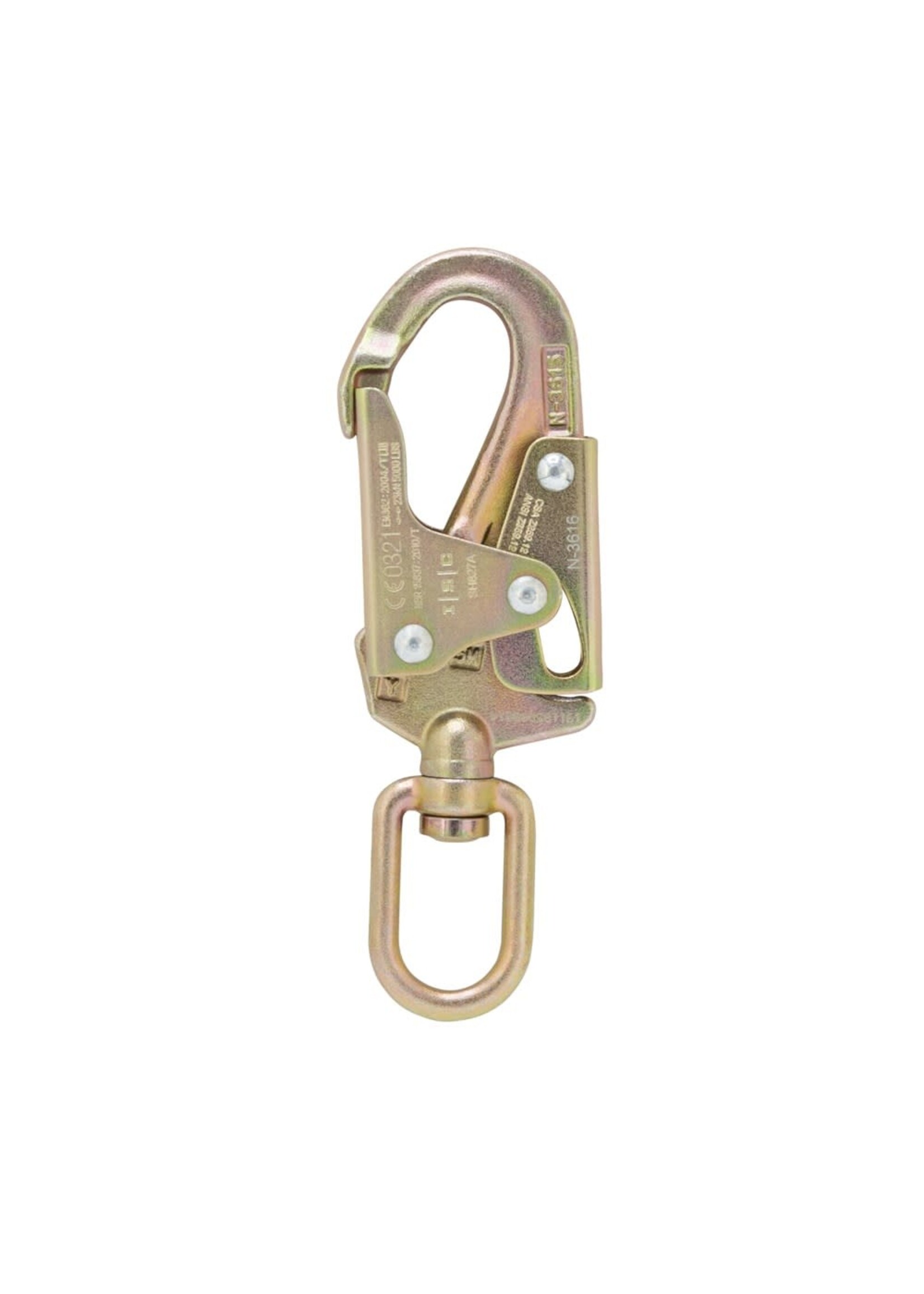 ISC ISC Double Action Swivel Eye  Non-Indicating Snaphook - ANSI - Steel - 23kN
