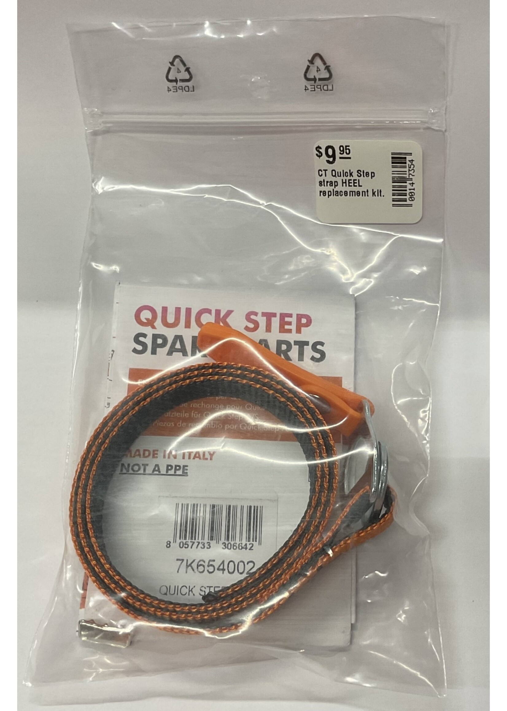 Climbing Technology Quick Step strap HEEL replacement kit.
