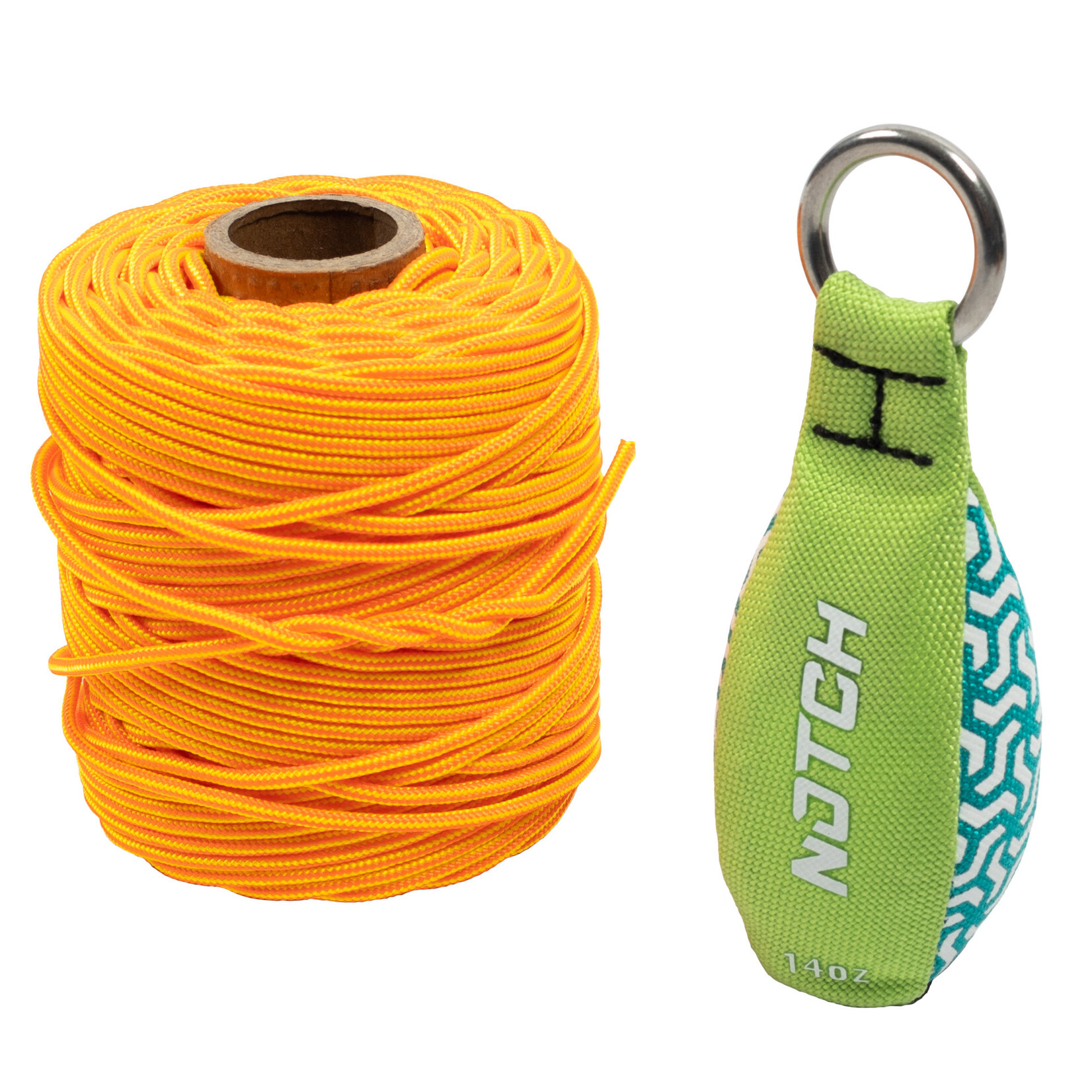 Notch Equipment Notch 200' 3mm Neon Plus & 14oz Throweight Combo Set