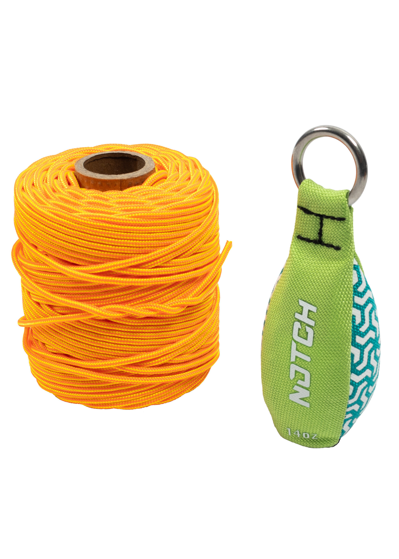 Notch Equipment Notch 200' 3mm Neon Plus & 14oz Throweight Combo Set