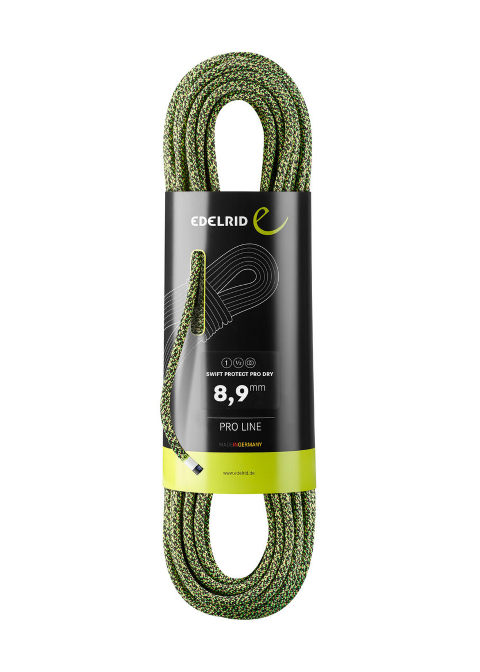 Edelrid Edelrid Swift Protect Pro Dry 8.9mm, 70m, night/green