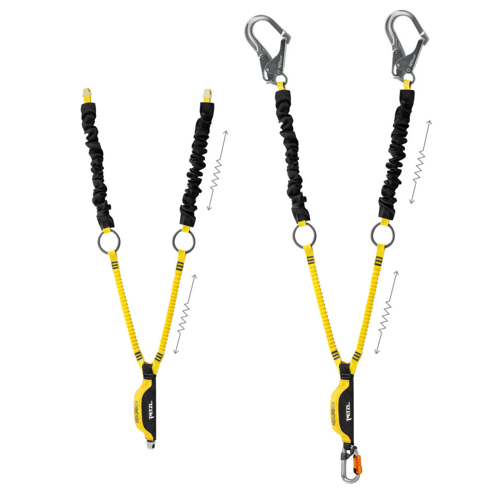 PETZL ABSORBICA TIE-BACK lanyard 150CM