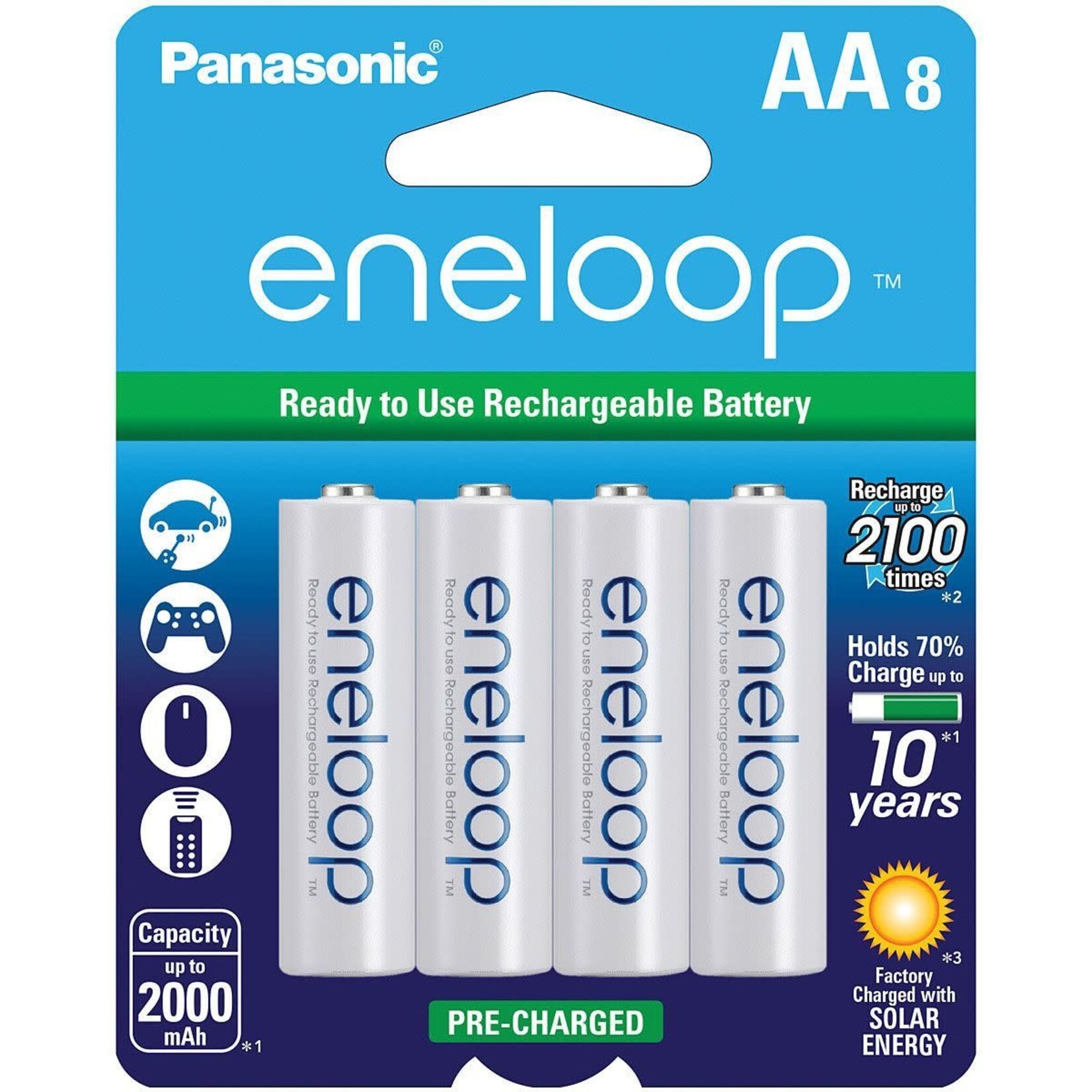 Eneloop AA 8-pack