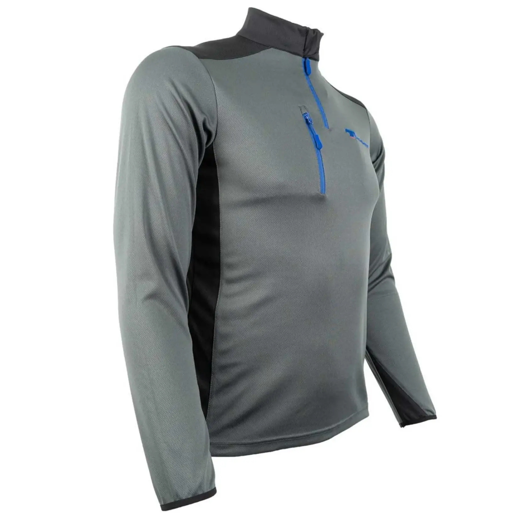 TEUFELBERGER Climbing long sleeve T-shirt / Coolmax - Coolpass / Black & Grey
