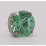 Neometal 18g prong set threadless end 1.5mm green