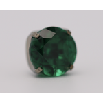 Neometal 18g prong set threadless end 1.5mm emerald
