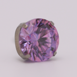 Neometal 18g prong set threadless end 2mm fancy purple