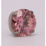 Neometal 18g prong set threadless end 1.5mm pink