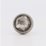 Neometal 18g cabochon bezel set 2.5mm genuine rose cut white topaz