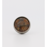Neometal 18g cabochon bezel set 2.5mm genuine tigers eye