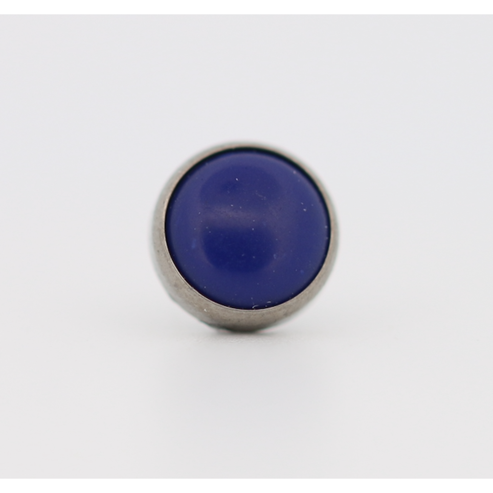 Neometal 18g cabochon bezel set 2.5mm synthetic lapis lazuli
