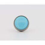 Neometal 18g cabochon bezel set 2.5mm synthetic turquoise