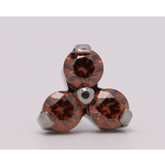 Neometal 18g trinity prong 3x1.5mm caramel