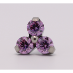 Neometal 18g trinity prong 3x1.5mm fancy purple