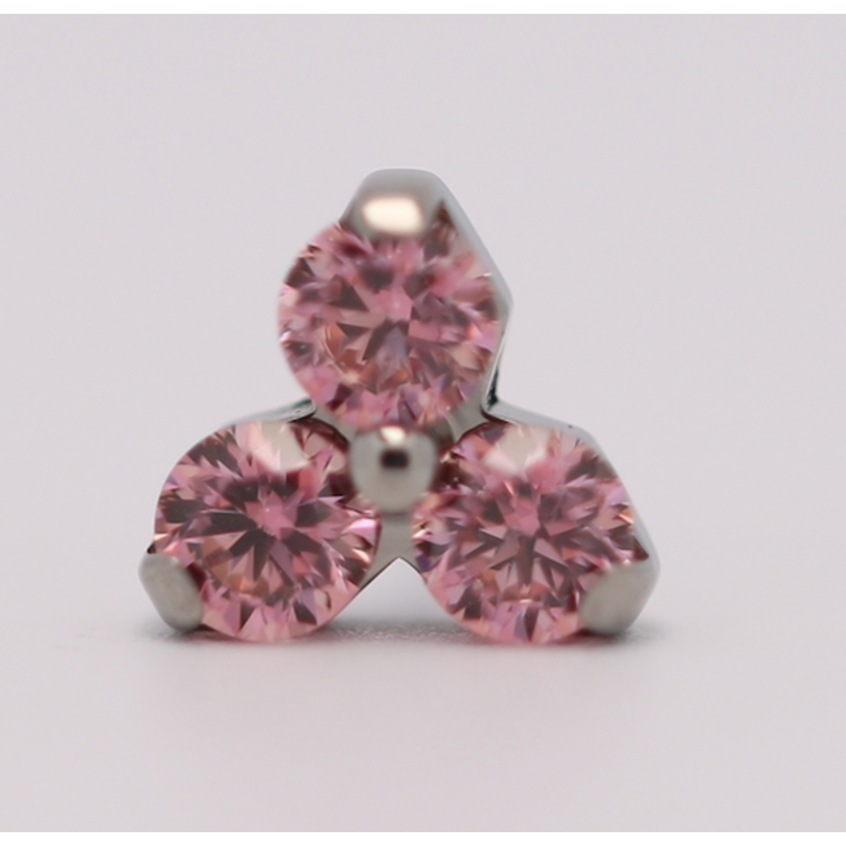 Neometal 18g trinity prong 3x1.5mm pink