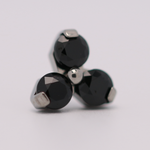 Neometal 18g trinity prong 3x2mm black
