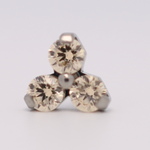 Neometal 18g trinity prong 3x2mm champagne