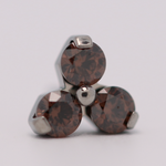 Neometal 18g trinity prong 3x2mm chocolate brown
